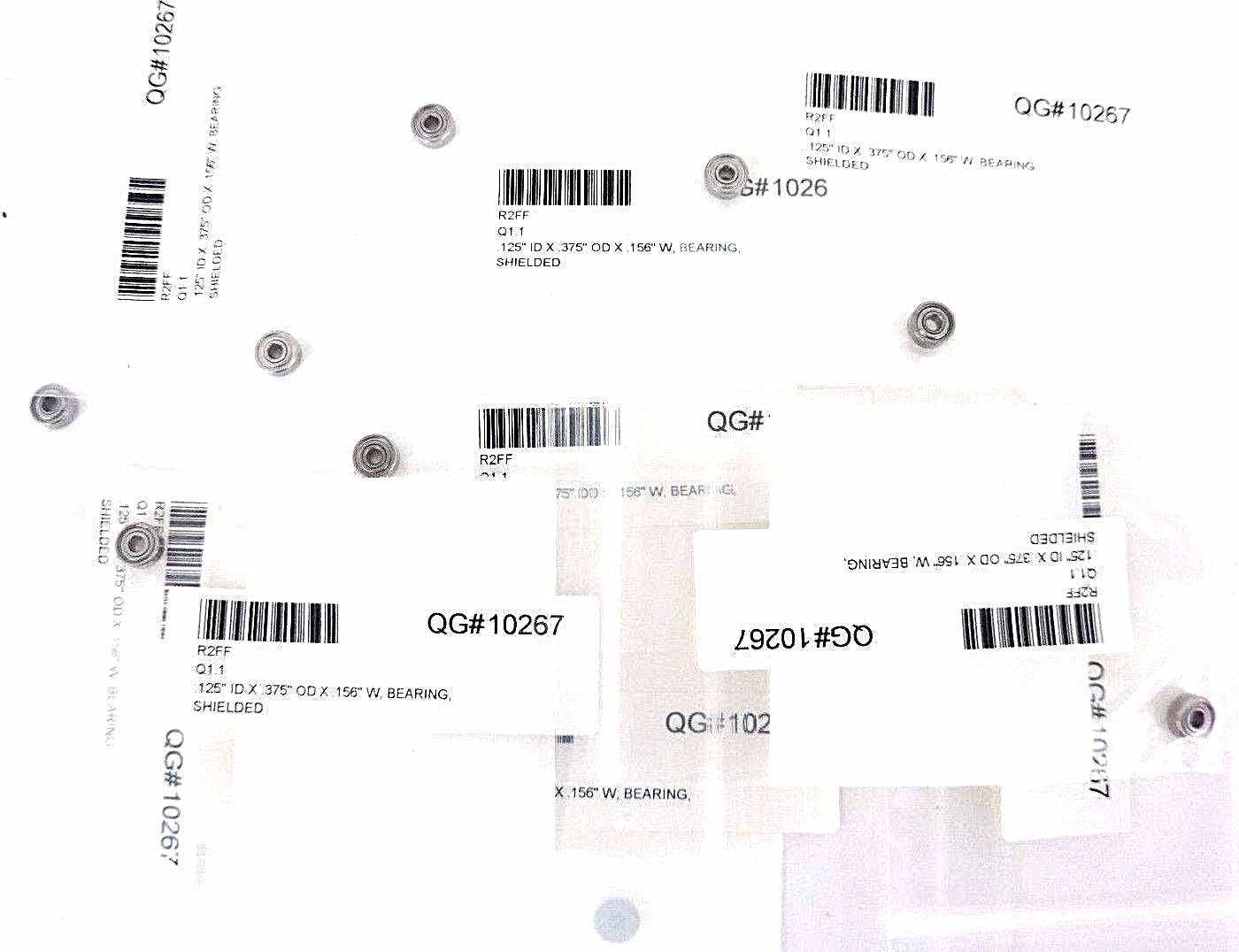 Used LOT OF 9 NEW MRC R2FF SHIELDED BALL BEARINGS .125"ID X .375"OD X .156"W