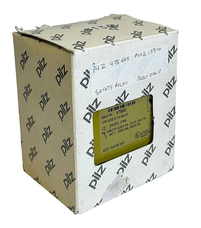 Used PILZ PNOZ 1 3S/1Ö / PNOZ13S1O SAFETY RELAY 24Vdc 3.5W DIN VDE 475695