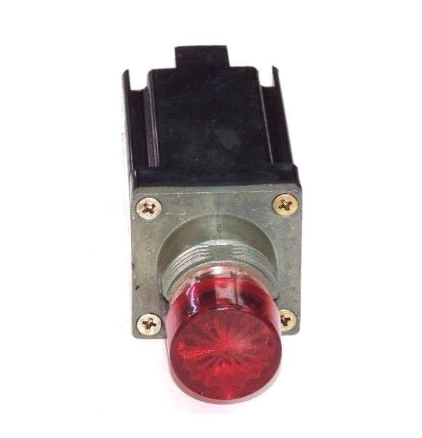 Used ALLEN BRADLEY 800MR-Q24S SER. D INDICATOR LIGHT RED 24V 800MRQ24S