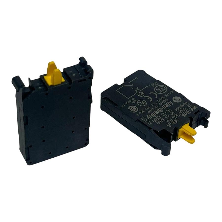 (LOT OF 2) Allen-Bradley 800F-X01S Ser. A Contact Blocks - NEW SURPLUS