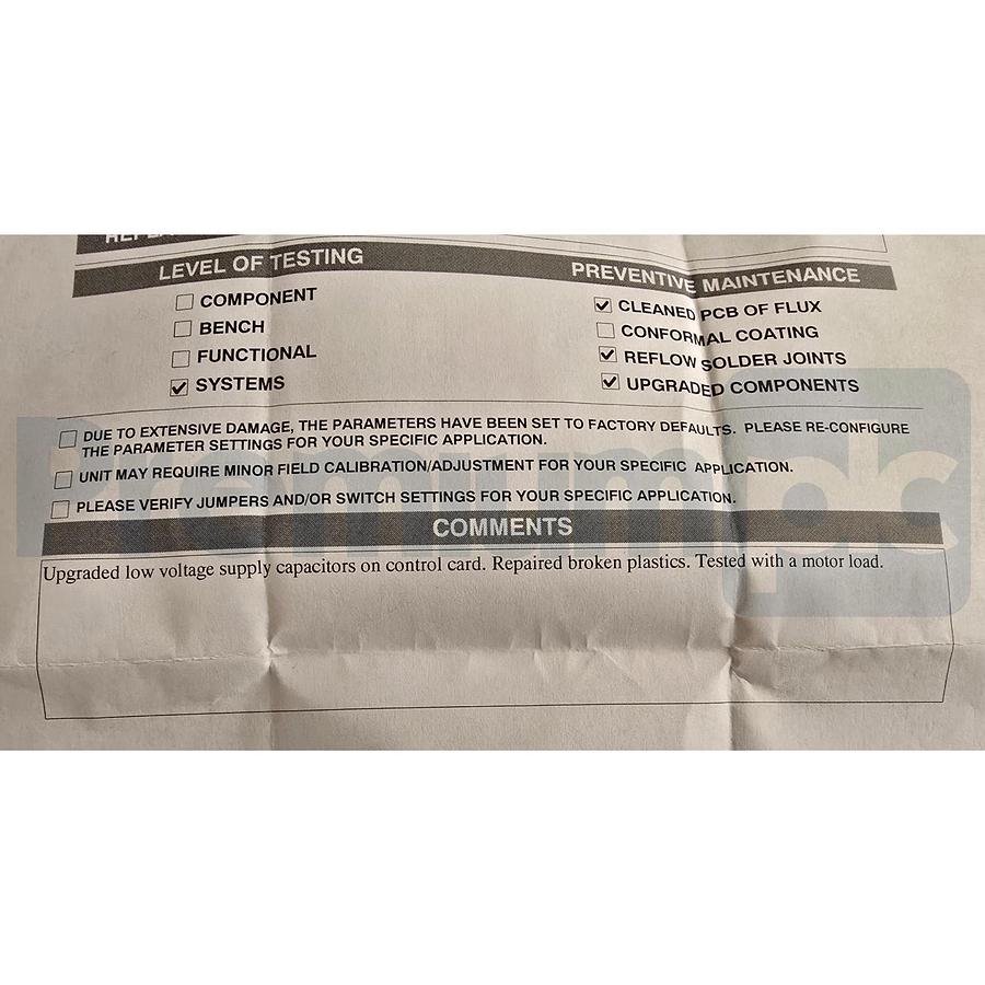 Refurbished FETTE LENZE EVF9327-CVV003 9300 Vector Frequency Inverter 15kW 32A 13009837 REP.