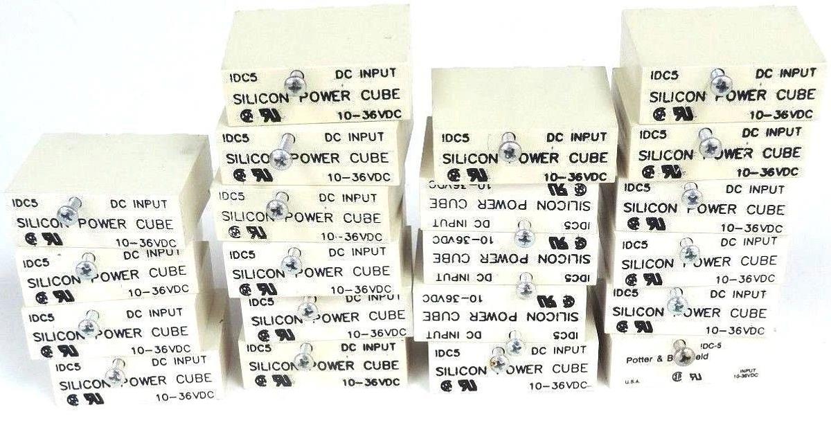 Used LOT OF 21 SILICON POWER CUBE IDC5 MODULES IDC-5, 10-36VDC