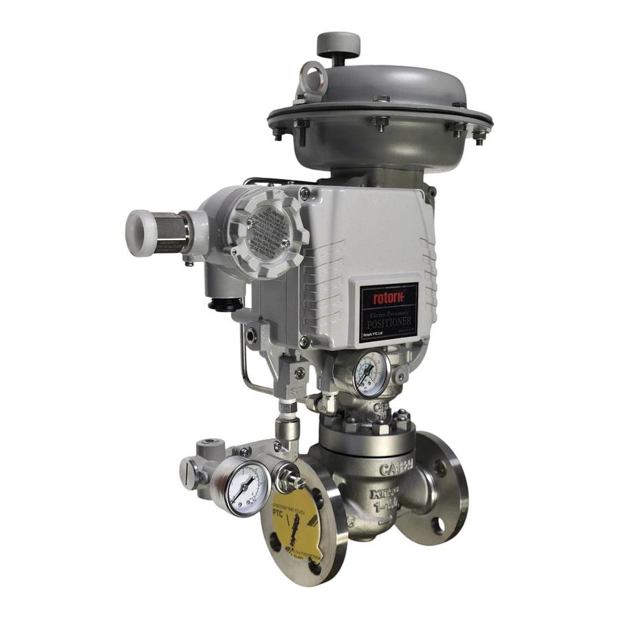 Koso 501T 1" x 3/4" S/S Control Globe Valve w/ Rotork YT-1000 E/P Positioner NEW