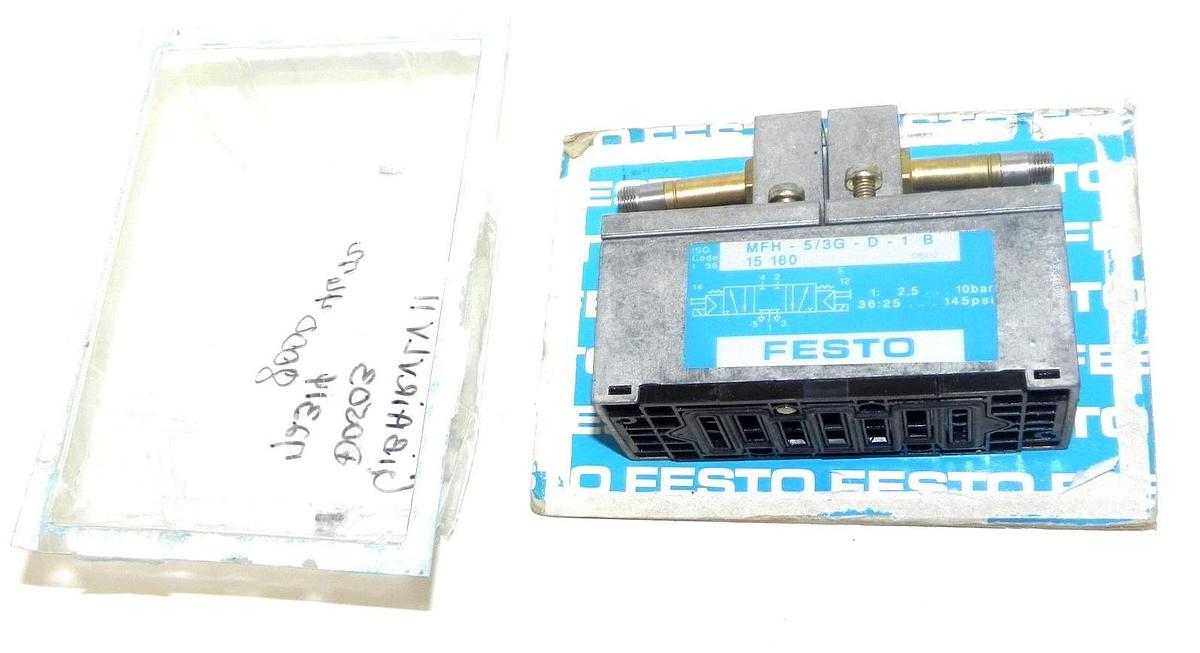 NEW FESTO MFH-5/3G-D-1-B SOLENOID VALVE 10BAR, 145PSI MFH-5/3G-D-1 B