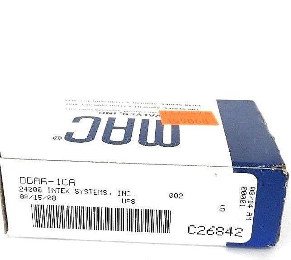 Used NIB MAC DDAA-1CA SOLENOID VALVE 24 VDC, 5.4 WATTS