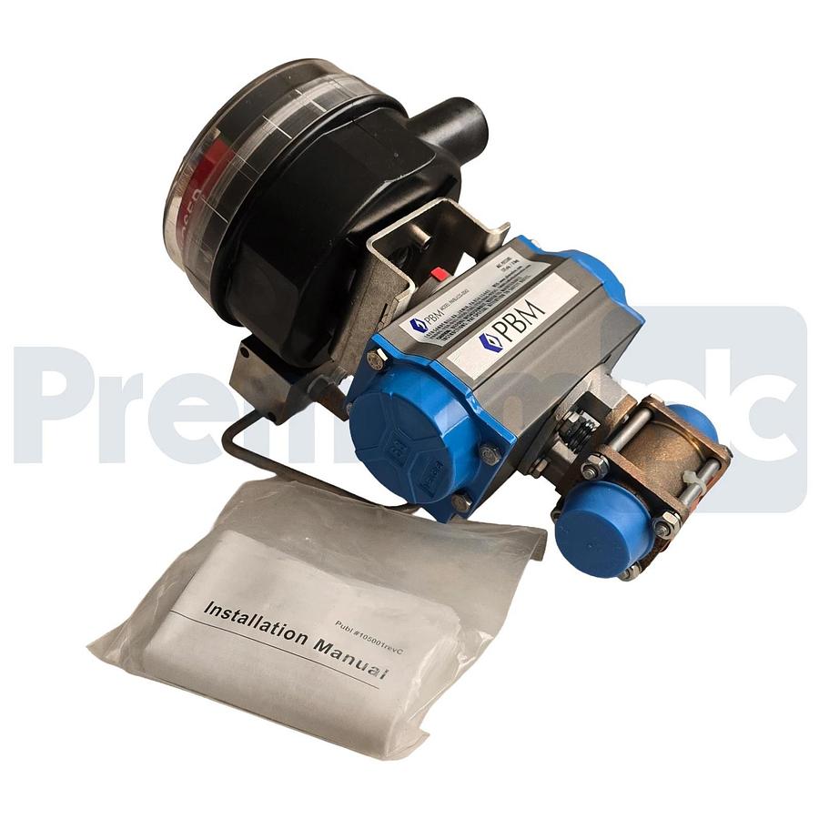 PBM PAVBL453S-0063 Actuator 3/4" Bronze Valve w/ StoneL Onyx ON922 DNet Monitor