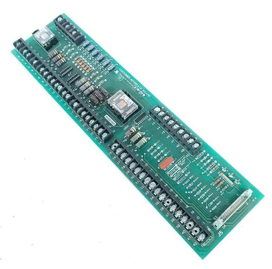 Used NIDEC CORP CONTROL TECHNIQUES 02-766385-00 CUSTOMER INTERFACE BOARD