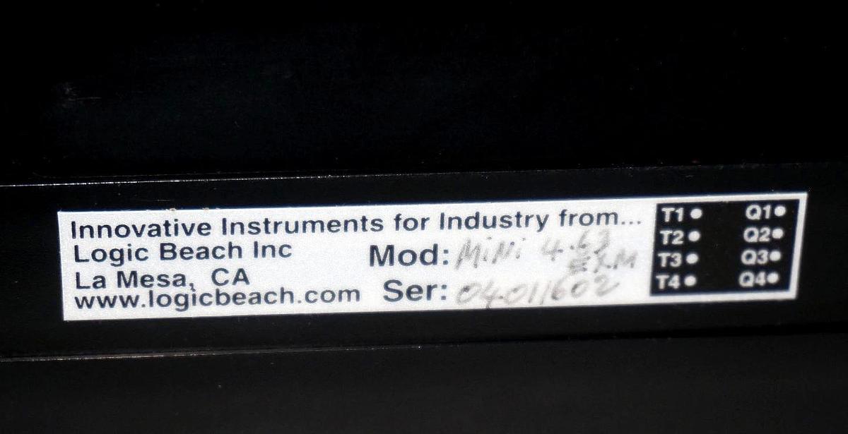 Used LOGIC BEACH INC. MODULOGGER MINI DATA LOGGING SYSTEM W/ MLAD-1, MLIM-5, MLCPU-1