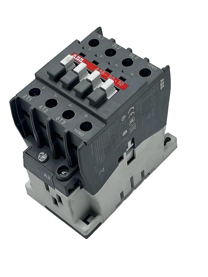ABB A26-30-10 R84 Contactor 110-120V AC 3-Pole 26A 1 NO Auxiliary, NSNP