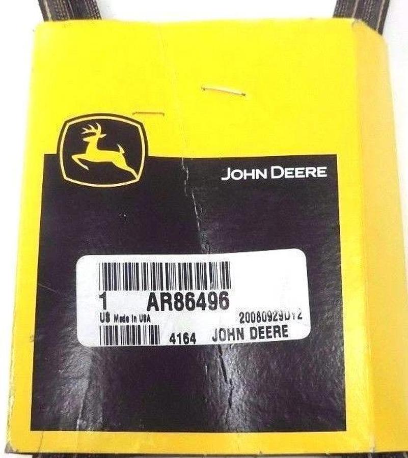 Used LOT OF 2 NEW JOHN DEERE AR86496 V-BELTS