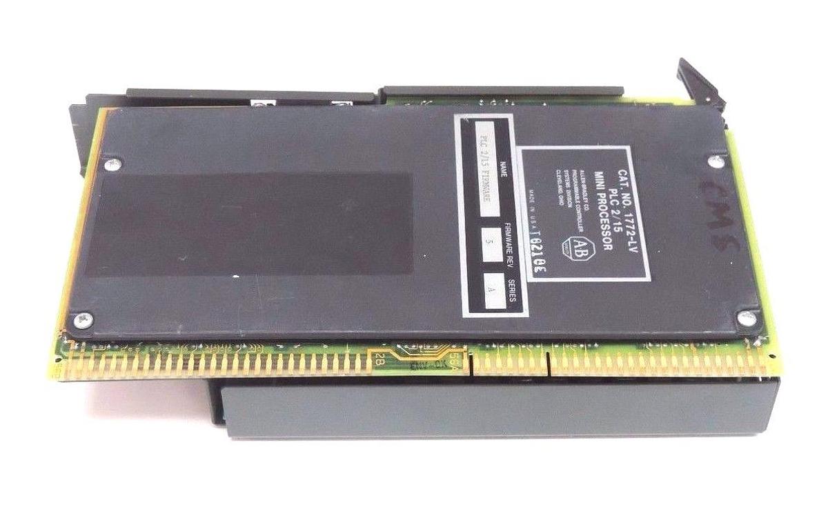 Used ALLEN BRADLEY 1772-LV SER. A MINI PROCESSOR F/W REV. 5, PLC 2/15, 1772LV