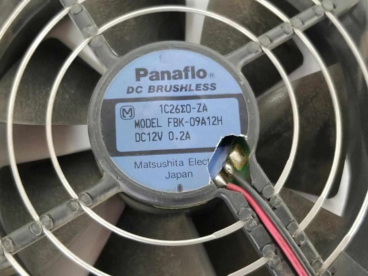 Used MATSUSHITA ELECTRIC FBK-09A12H PANAFLO DC BRUSHLESS FAN DC12V 0.2A FBK09A12H