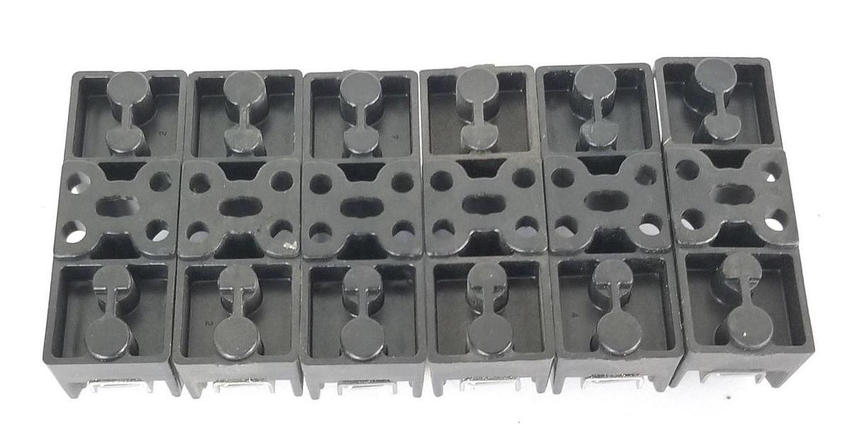 Used LOT OF 6 BUSSMANN H25030-1PR FUSE HOLDERS H250301PR