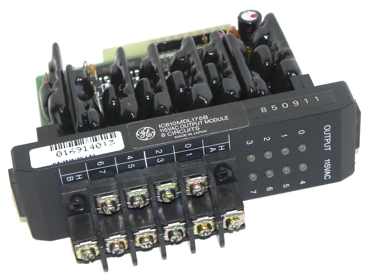 Used REPAIRED GE FANUC IC610MDL175B OUTPUT MODULE 115VAC, 8 CIRCUITS