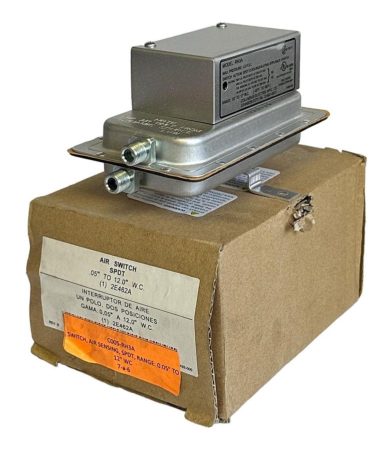 Used NEW COLUMBUS 2E462A / RH3A SPDT COOLING/HEATING APPLIANCE SWITCH 60Hz .05-12''WC