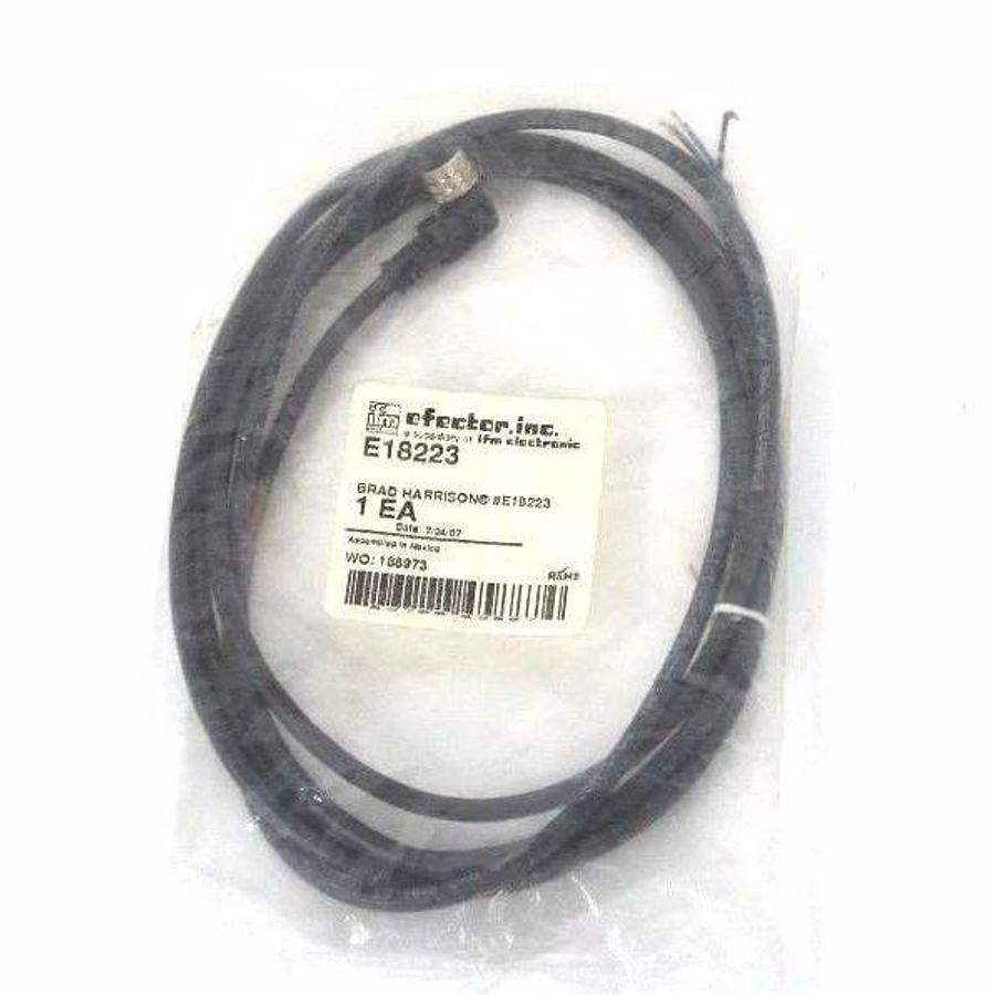 Used NEW IFM EFECTOR E18223 SENSOR CABLE BRAD HARRISON # E18223