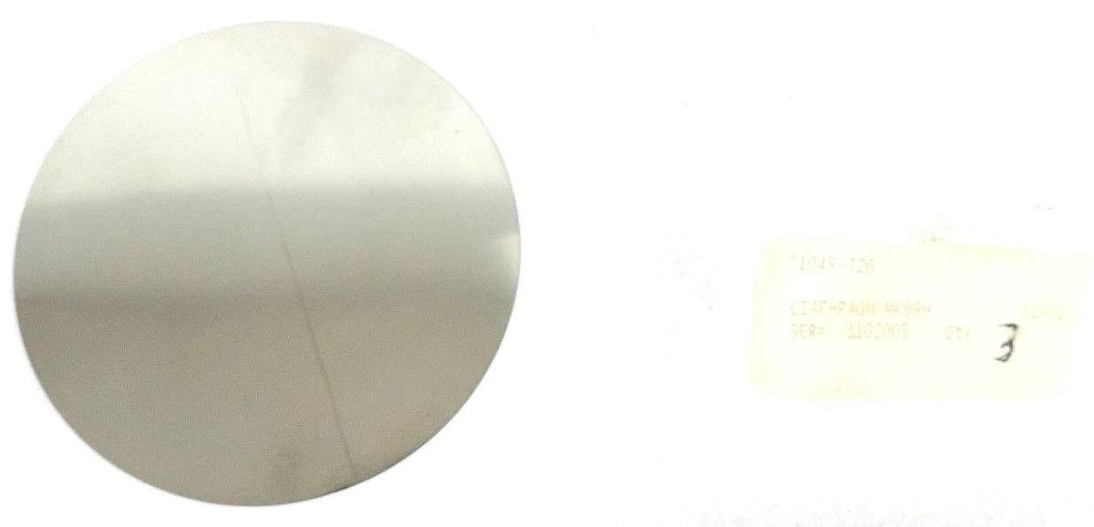 Used LOT OF 3 GENERIC 71045-326 DIAPHRAGM MK69H SER# 1102005, 316/L