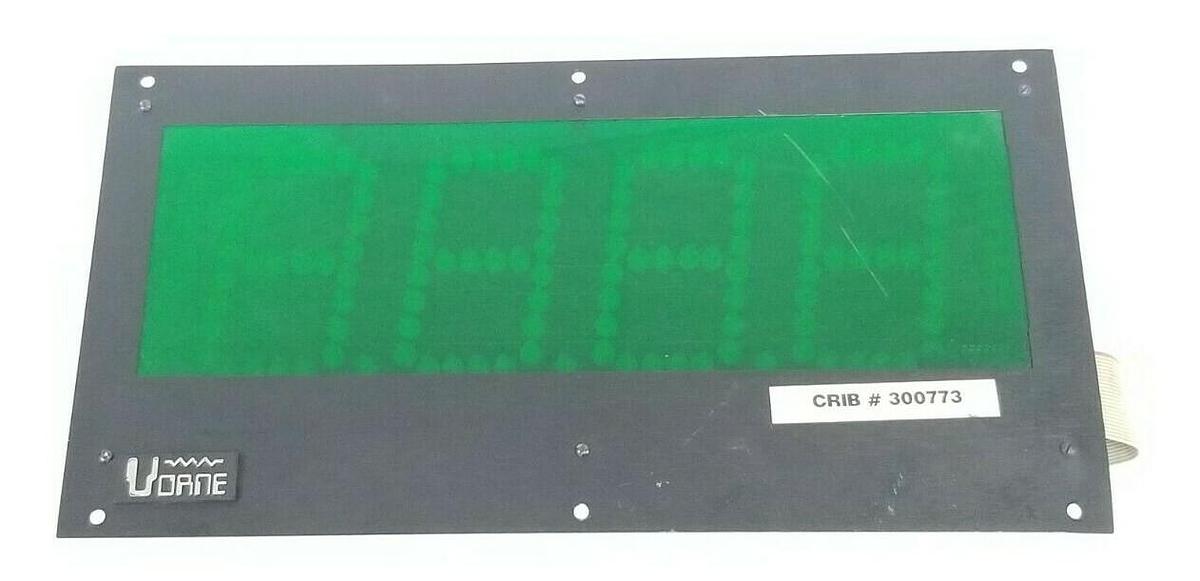 Used VORNE INDUSTRIES M114/V77 DISPLAY ASSEMBLY REV. 20 77/232/-0-485/485 V188-2