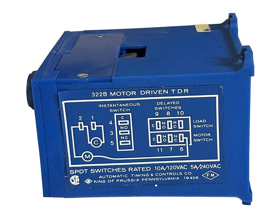 Used ATC 322B-005-A-12CS / 322B005A12CS CYCLE PROGRESS TIMER 322B TDR 120V 60Hz