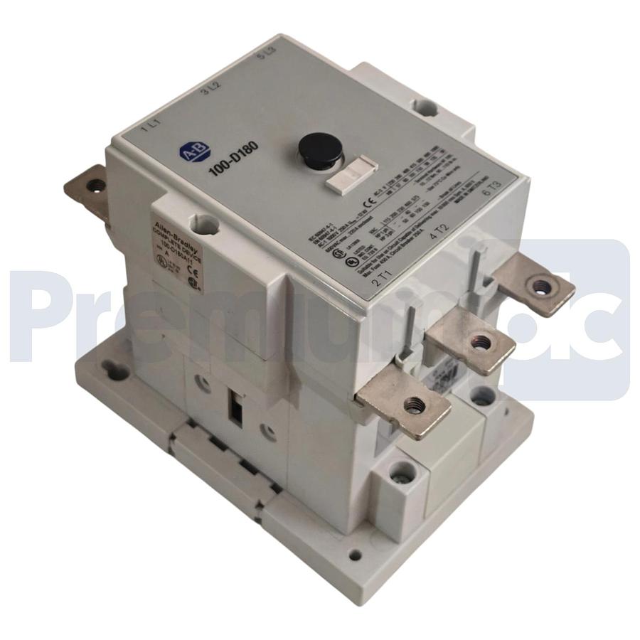 Used Allen Bradley 100-D180A11 /A 3-Pole IEC AC Contactor 180A, 220–240VAC coil USPI