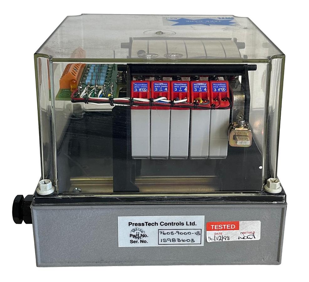 Used NEW PressTech CONTROLS 7605-9000-1B / 760590001B INTRINSICALLY SAFE SYSTEM NOS