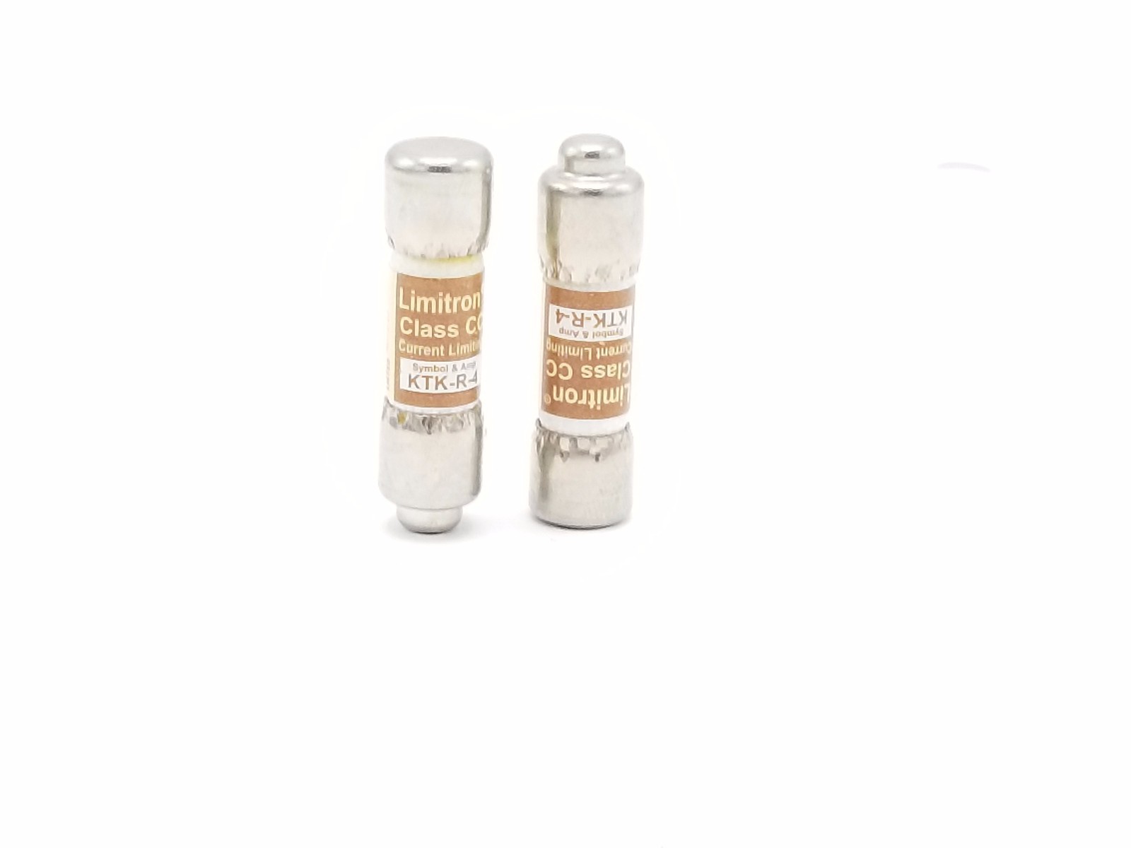 Used LOT OF 2 NEW COOPER BUSSMANN KTK-R-4 LIMITRON CLASS CC FUSES KTKR4