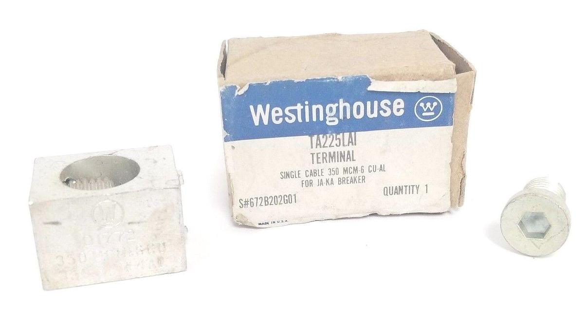 Used NIB WESTINGHOUSE TA225LAI TERMINAL SINGLE CABLE 350 MCM-6 CU-AL