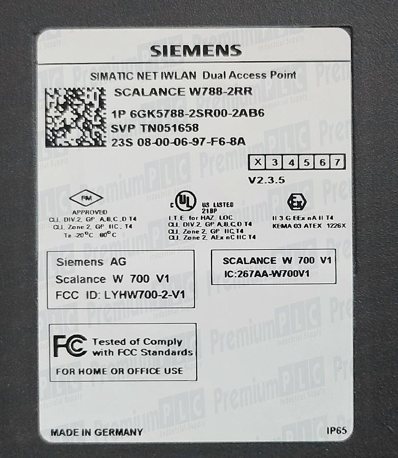 Used NEW SIEMENS 6GK5788-2SR00-2AB6 IWLAN DUAL ACCESS POINT SCALANCE W788-2RR
