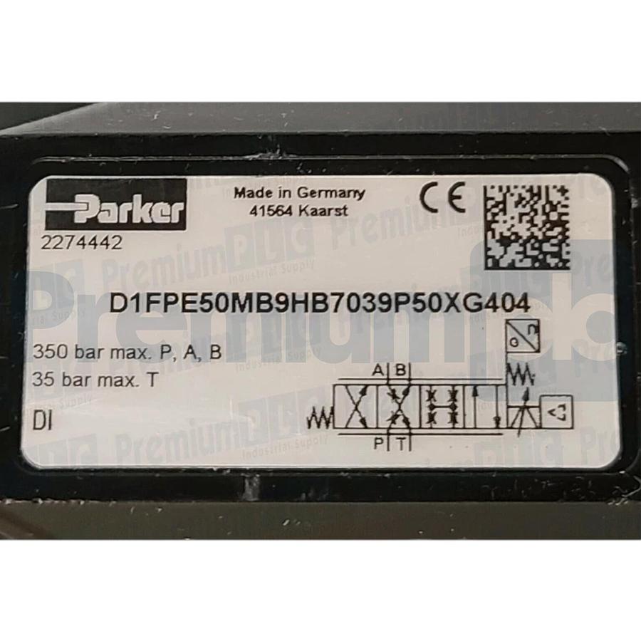Used PARKER TDP050EH79C2NB0 - TDP NG50 2-WAY PROPORTIONAL THROTTLE VALVE w/LVDT NSNP