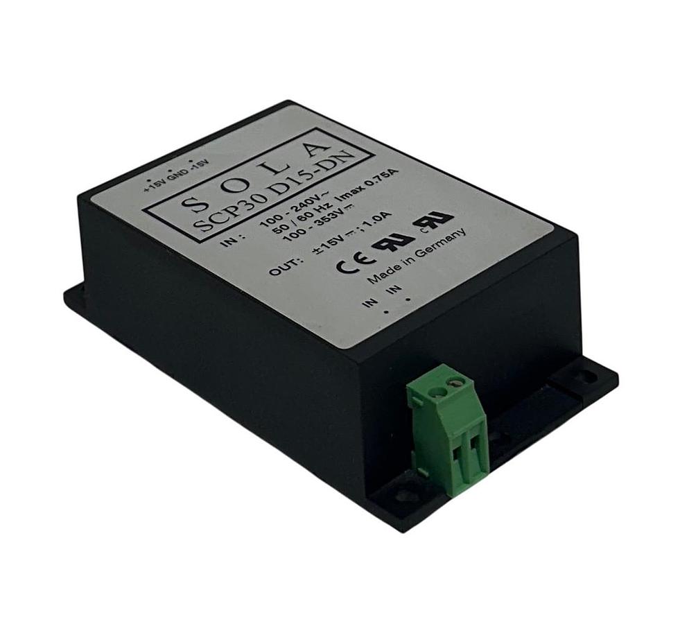 Used EMERSON SOLA SCP30 D15-DN / SCP30D15DN SLIM POWER SUPPLY 15VDC OUTPUT USNP