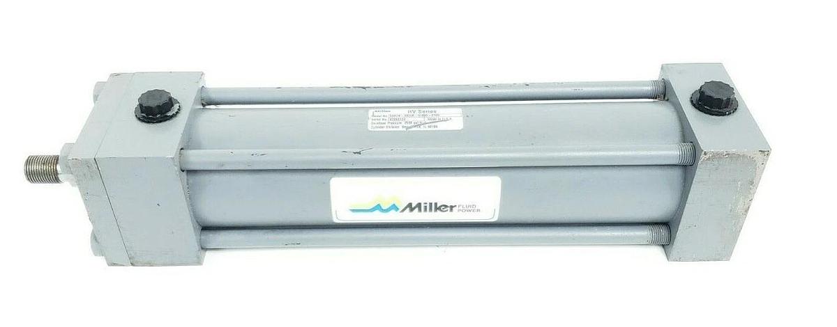 Used MILLER HV SERIES 50R2N-00250-01000-0100 HYDRAULIC CYLINDER 2500PSI