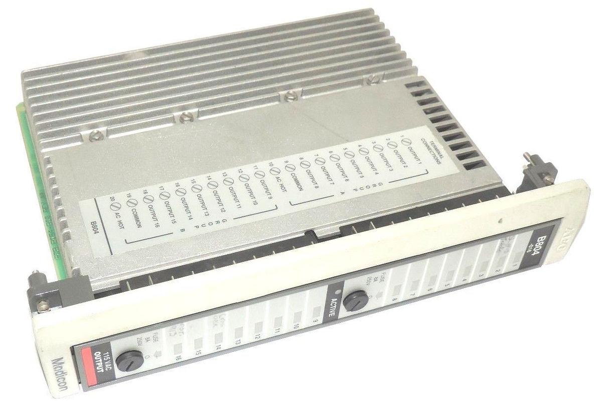 Used MODICON AS-B804-016 115VAC OUTPUT MODULE ASB804016