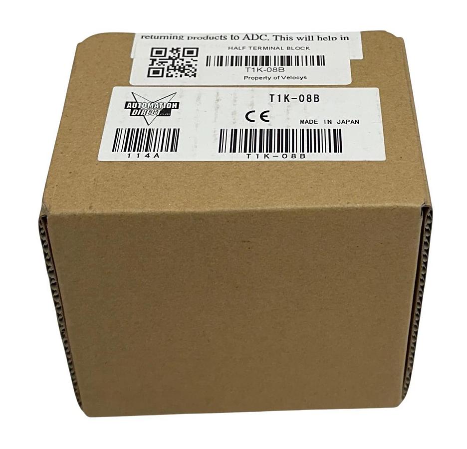 Used AUTOMATIONDIRECT T1K-08B / T1K08B TERMINATOR HALF-SIZE TERMINAL BASE 24-PIN NSFS