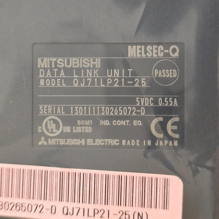 Used MITSUBISHI ELECTRIC QJ71LP21-25 MELSEC-Q QnU FIBER LINK COMMUNICATION UNIT NSMP