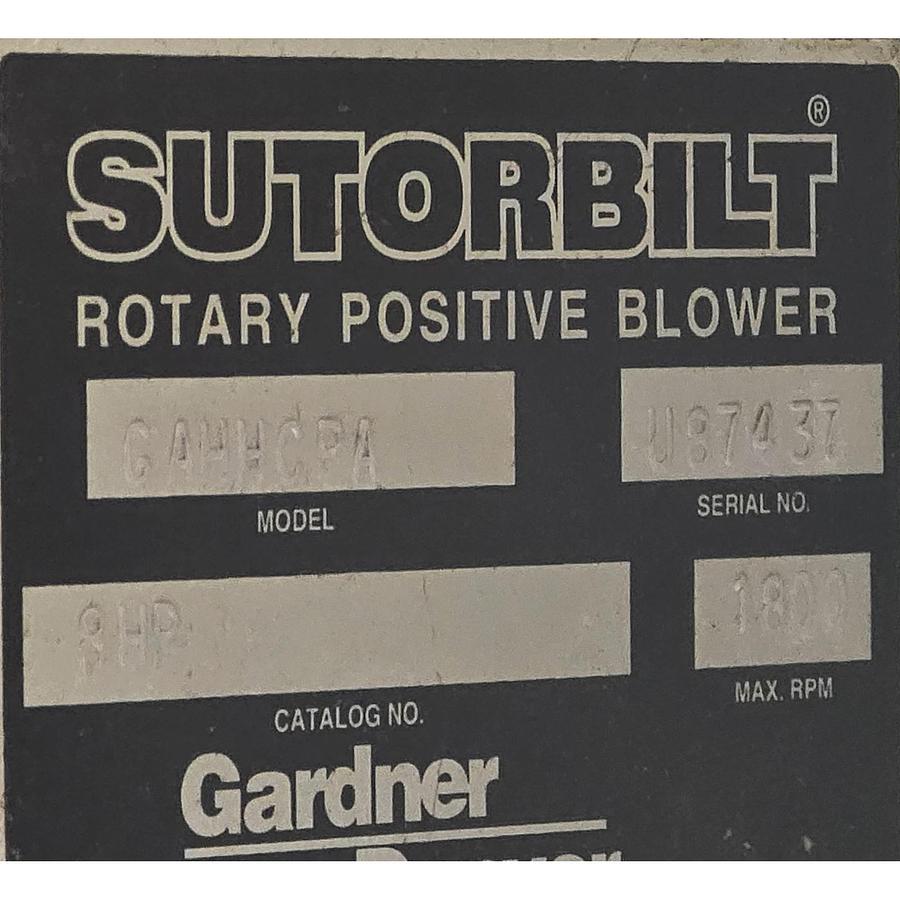 Gardner Denver GAHHCPA | 8HP Sutorbilt 8H Positive Displacement Blower NSNP