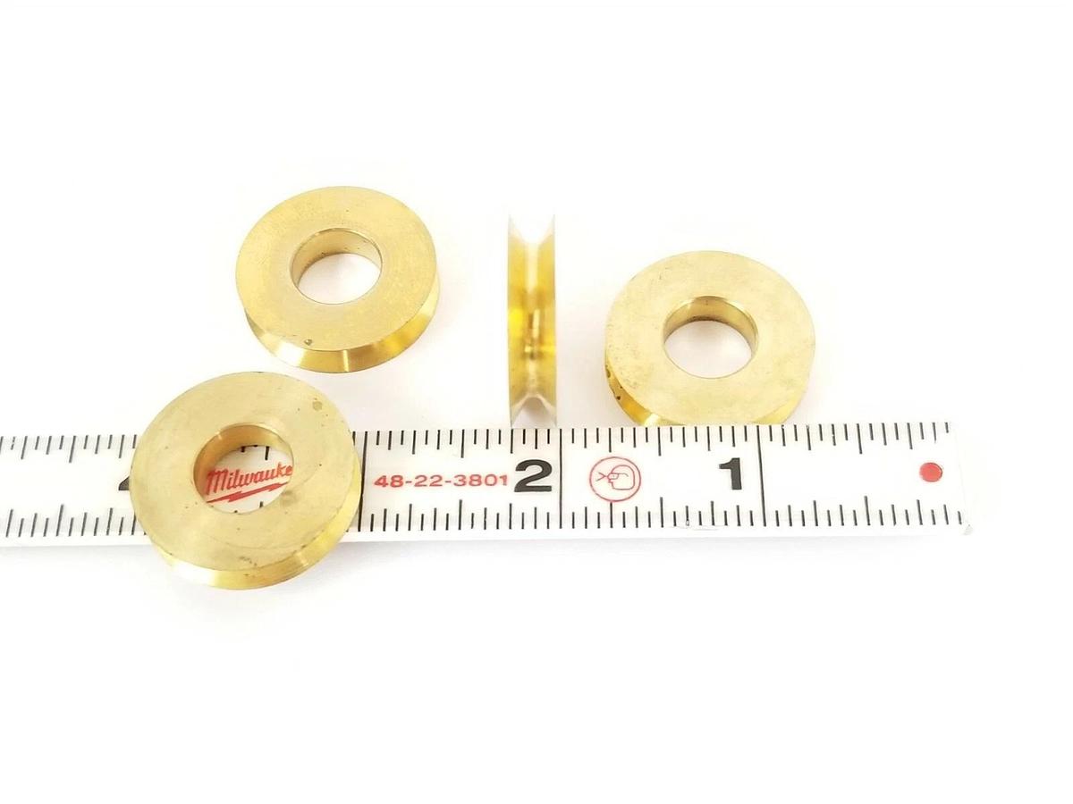 LOT OF 4 NEW KRONES 1-018-76-090-0 PULLEYS 28X12.2X BRONZE