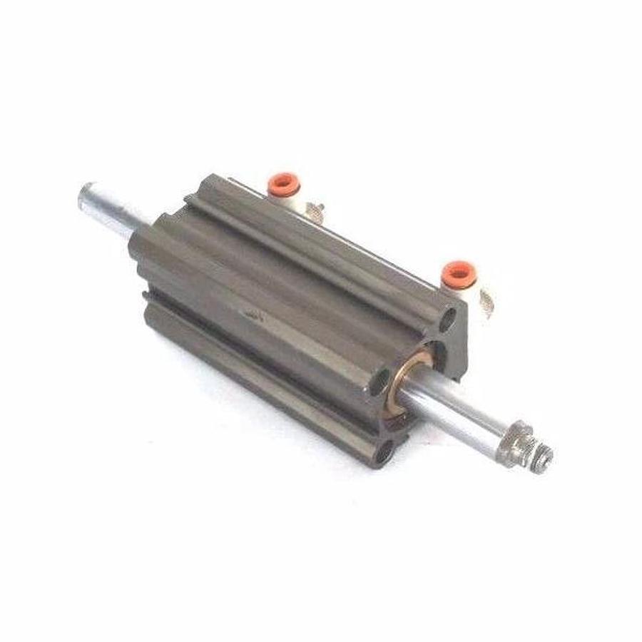 Used PHD ML302847 ROTARY ACTUATOR CYLINDER 03439713-02 W/ SMC FLOW VALVES