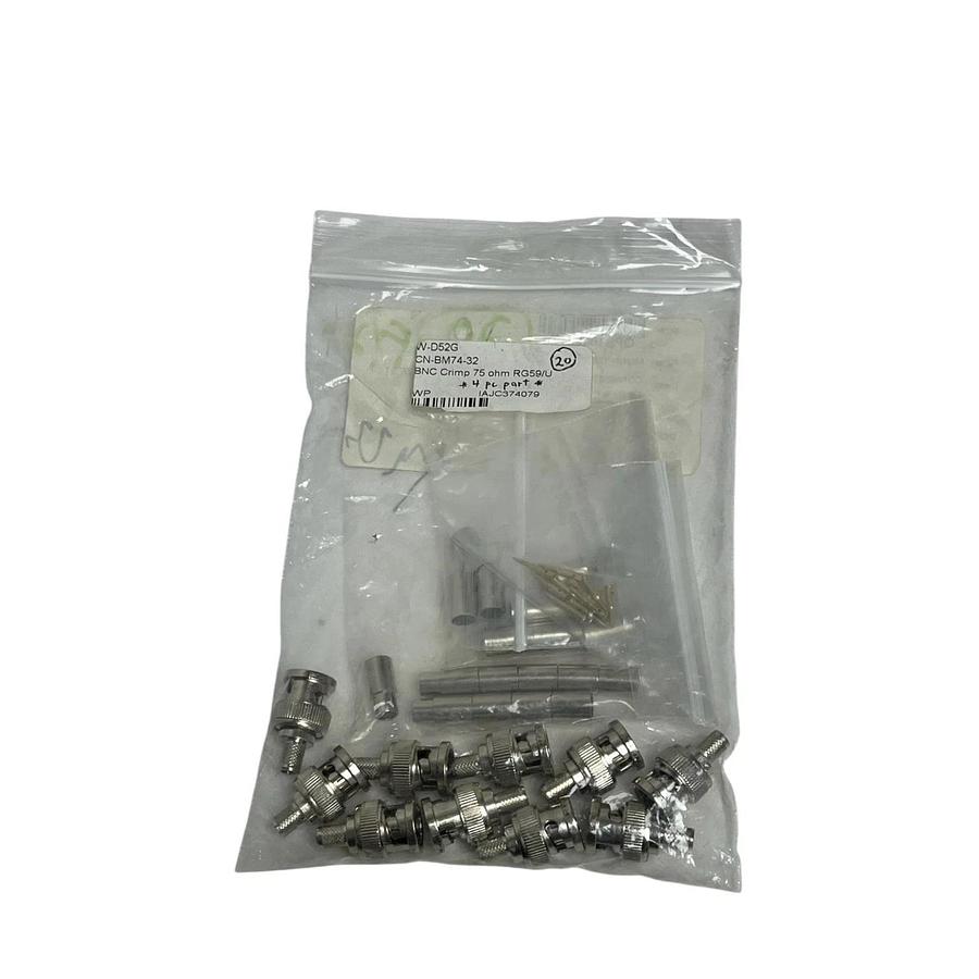 LOT OF 10 West Penn Wire CN-BM74-32 BNC Connector 75 Ohm - NSNP