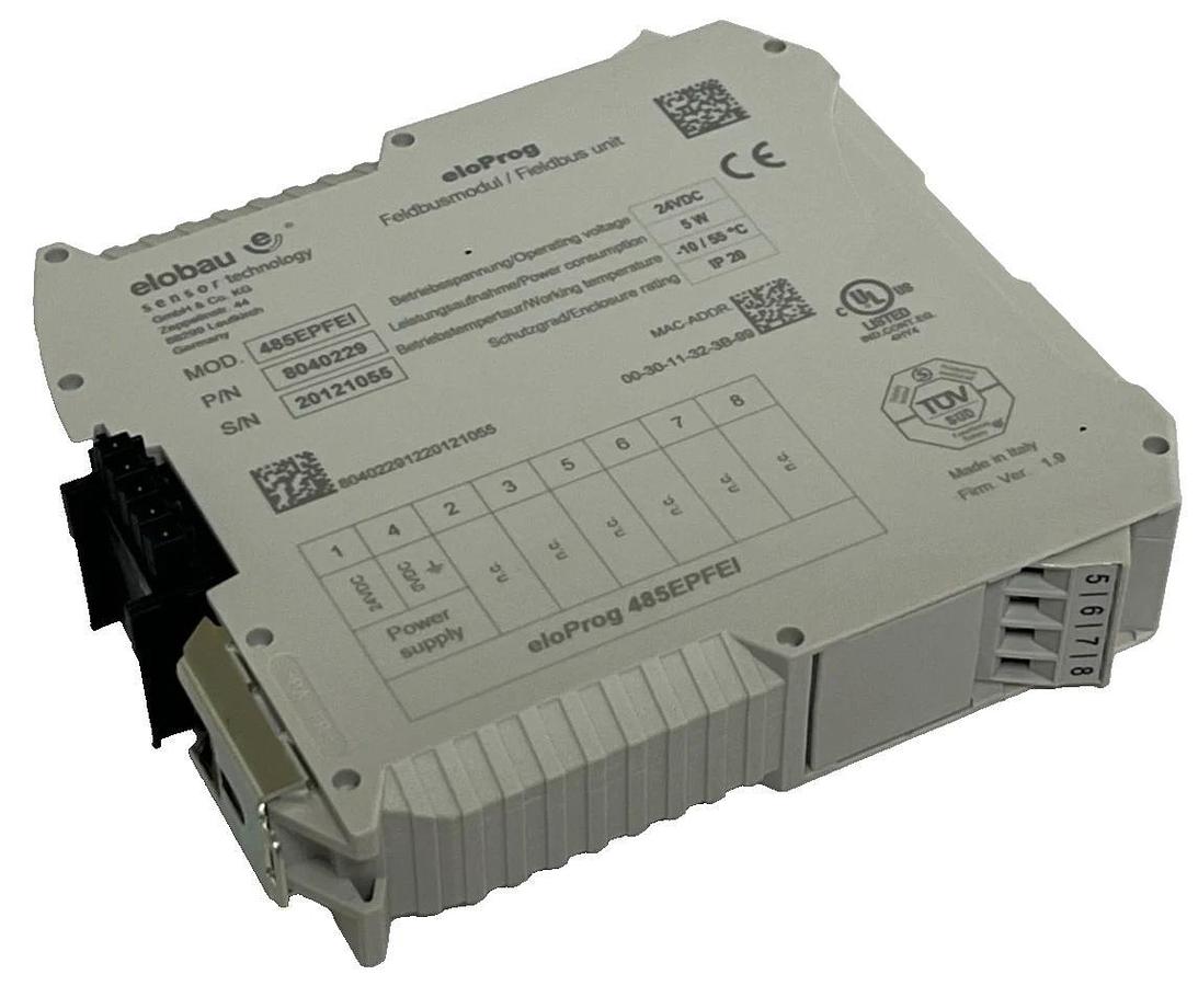 Elobau 485EPFEI eloProg Fieldbus Module - ENet/IP Safety Expansion 24V 8040229