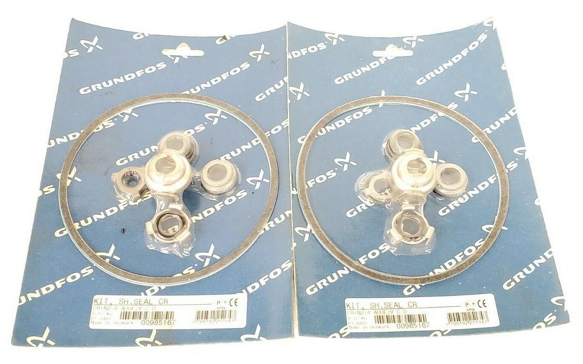 Used LOT OF 2 NEW GRUNDFOS 00985167 KIT, SH. SEAL CR CR+N2/4 AUUE/V C-D