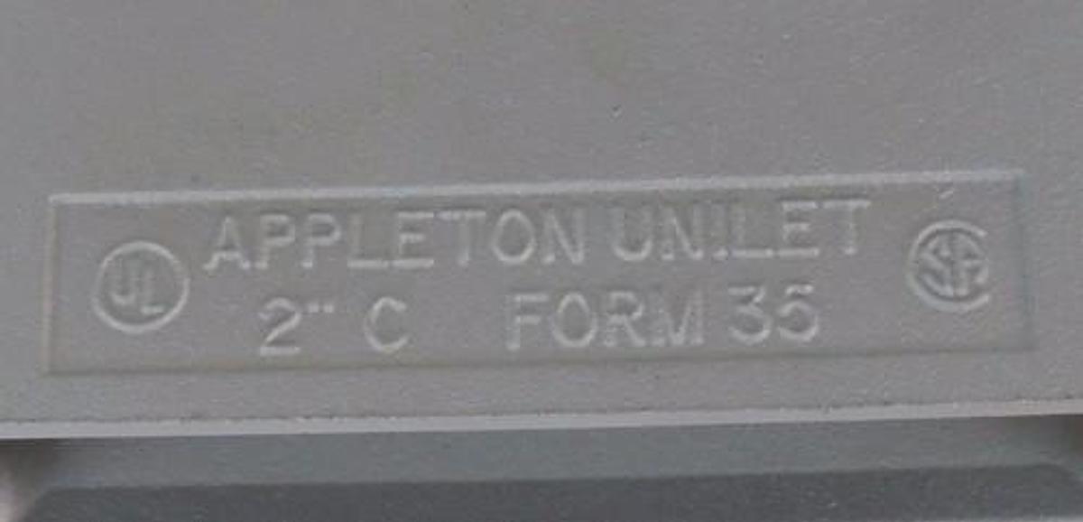 Used NIB APPLETON C200-M CONDUIT OUTLET 2" FORM 35 TYPE C C200M