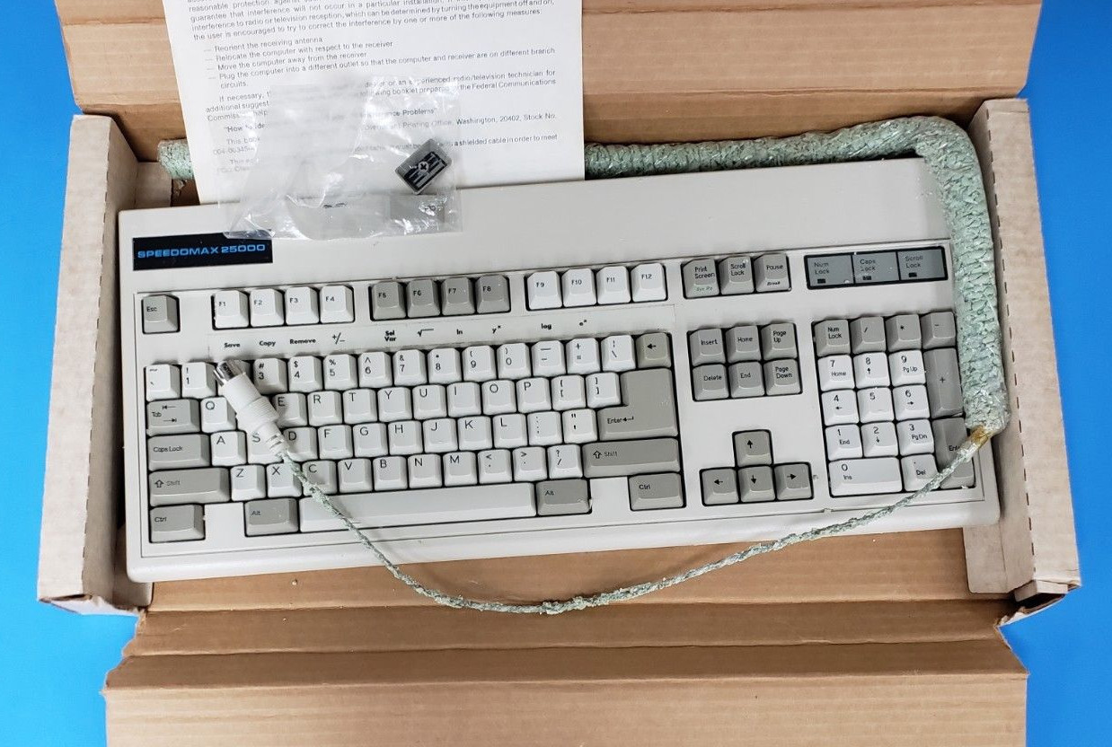 Used MAXI MODEL 218603XC TYPE B1 B2 SPEEDMAX 25000 MECHANICAL KEYBOARD *DAMAGED*