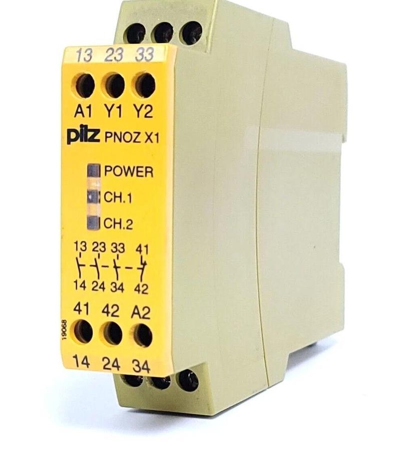 Used PILZ PNOZ X1 24VAC/DC 3n/o 1n/c SAFETY RELAY 774300 PNOZX1