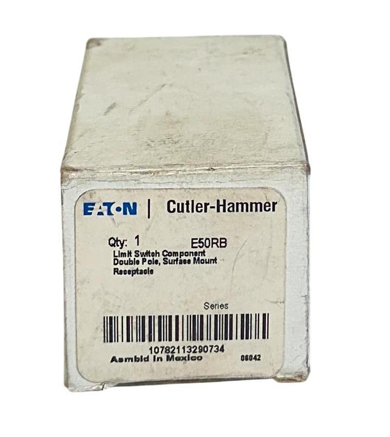 EATON CUTLER-HAMMER E50RB LIMIT SWITCH RECEPTACLE DOUBLE POLE NSMP