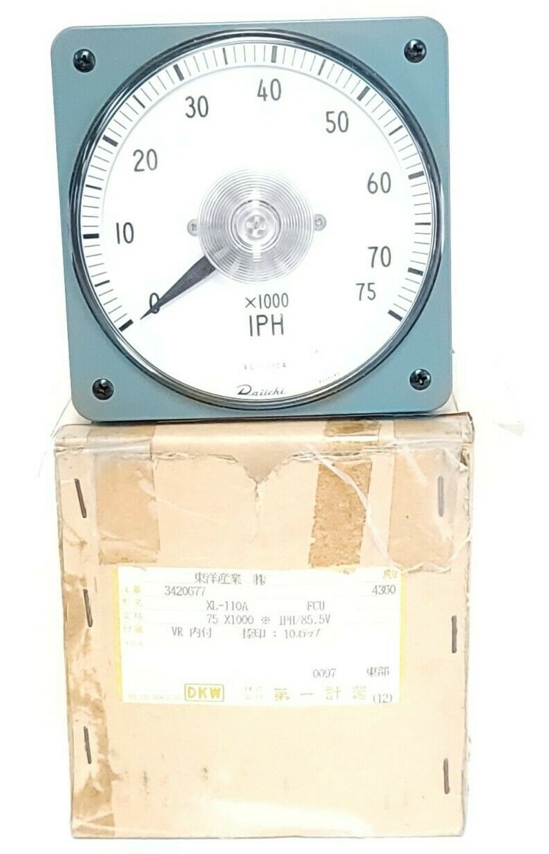 Used NIB DAIICHI XL-110A RECEIVING INDIACTING INSTRUMENT XL110A TACHOMETER