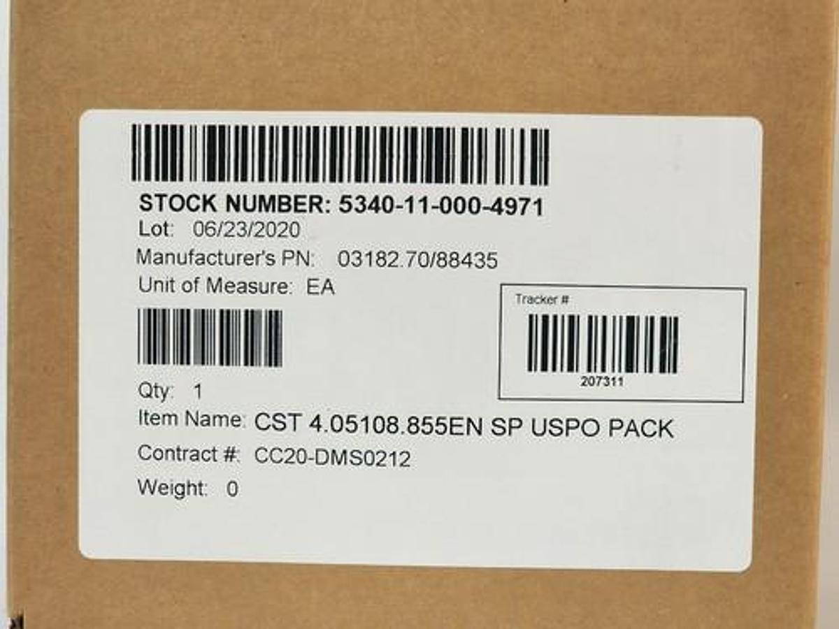 Used BOX OF 10 NIB COLSON 4.05108.855EN ENDURA CASTER WHEELS 03182.70/88435