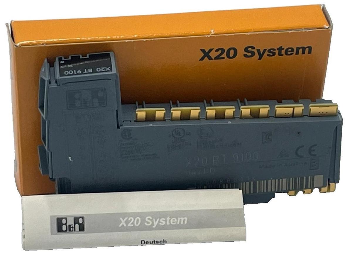 B&R X20BT9100 REV E0 Bus Transmitter Module X2X Link Expansion 8-Pin Isolated