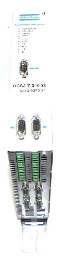 Used ATLAS COPCO 4240 0370 81 SERVO CONTROL MODULE QCS2-T 340 25 ACC P/N: 9032011834
