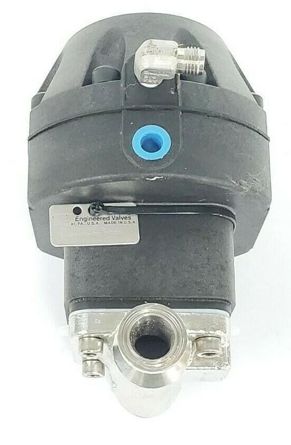 Used ITT .75-N-PN-36-A108 ADVANTAGE ACTUATOR 3/4" 90PSI W/ 1786 3/8" DIAPHRAGM VALVE