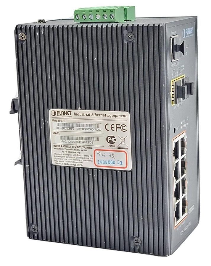 Used PLANET IGS-10020HPT 8 PORT FAST ETHERNET SWITCH COMPACT FSD-803